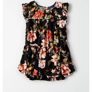 American eagle ruffle top
